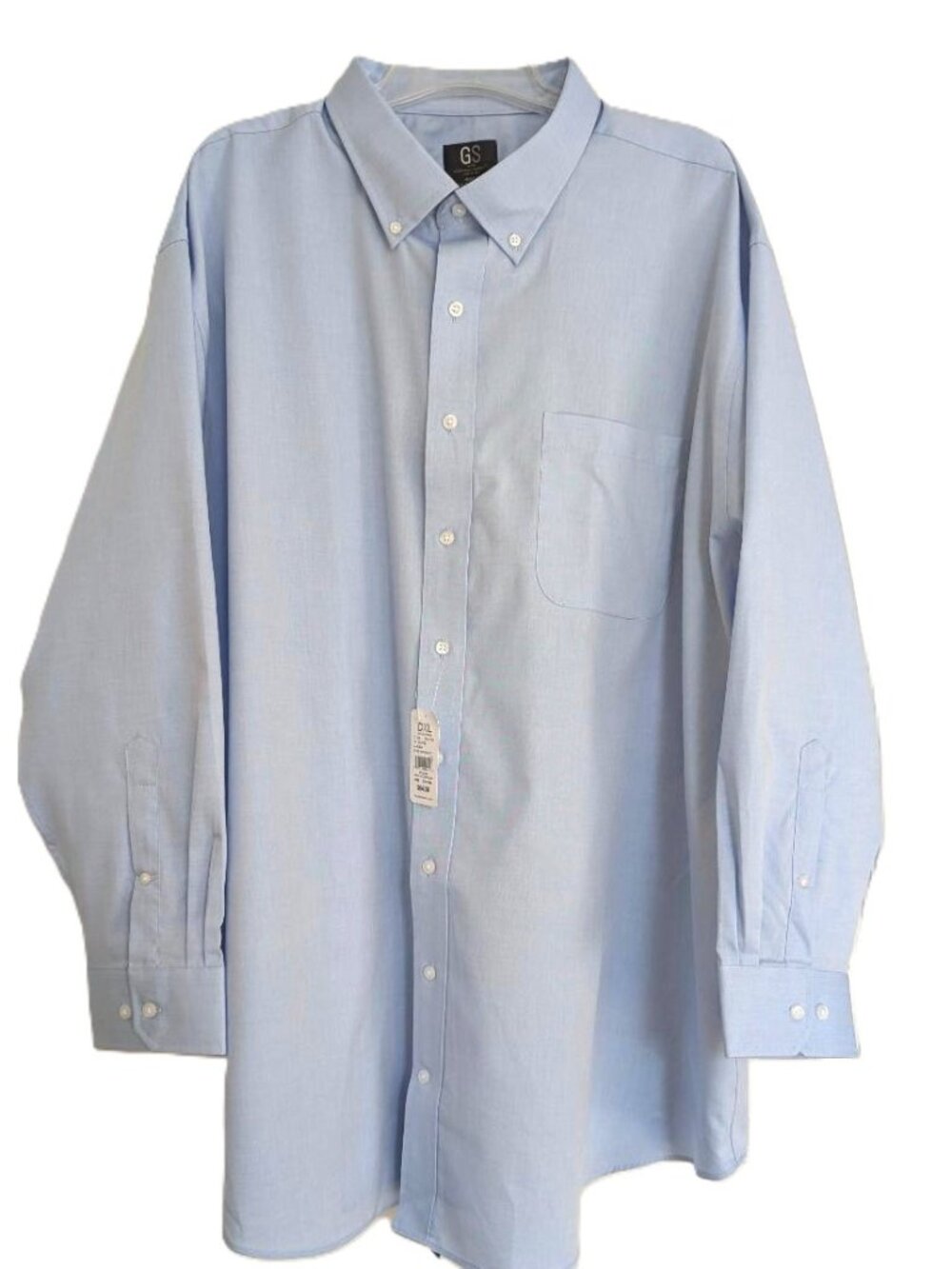 DXL Oxford Dress Shirt Men's Size 20 - 35/36 Blue 100% Cotton Crisp New Comfort